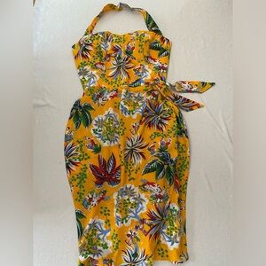 ❌Sold 1940s Pinup Girl Sarong Dress 🏝️